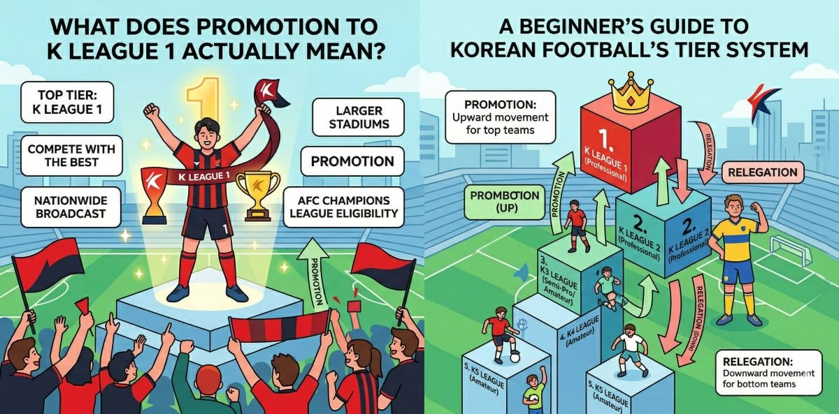 What Does Promotion to K League 1 Actually Mean A Beginner's Guide to How Korean Football's Tier System Works